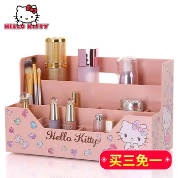 

Originality Desktop Cosmetics Accept Box Lovely Korean Dresser Arrangement Makeup Organizer Earrings Boxes Caja Pink Basket