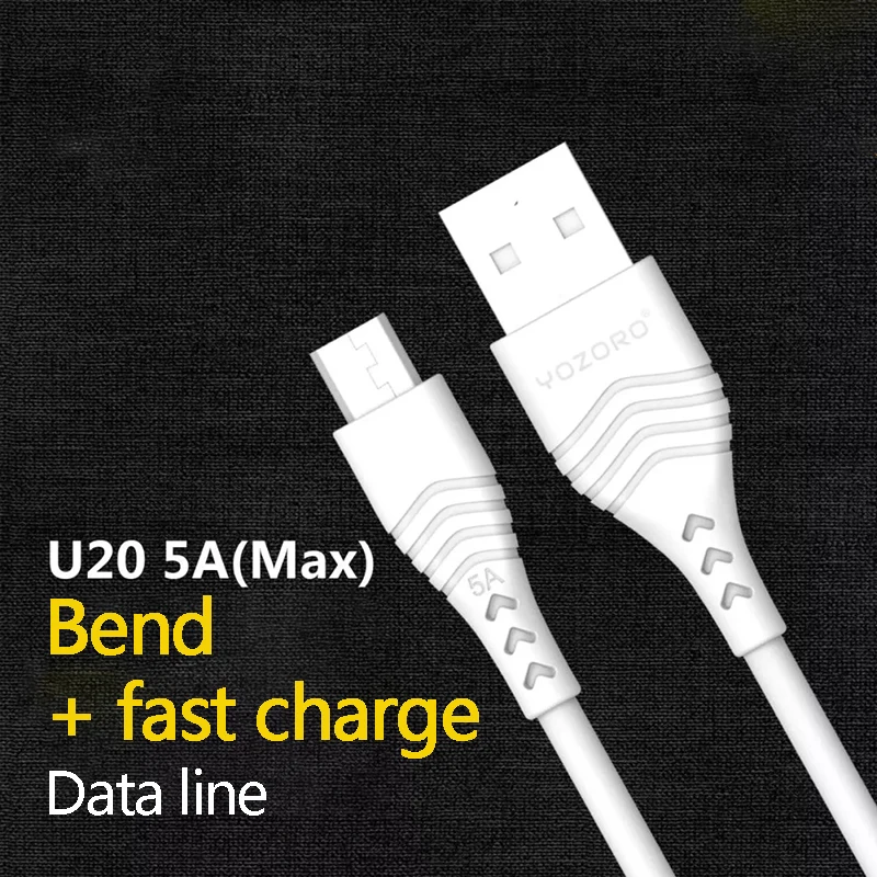 YOZORO 5A USB نوع C كابل علامة هواوي زميله 20 الموالية P20 أدائنا Oneplus 6T 6 5 t باد برو USBC سريع شحن USB-C USB C كابل