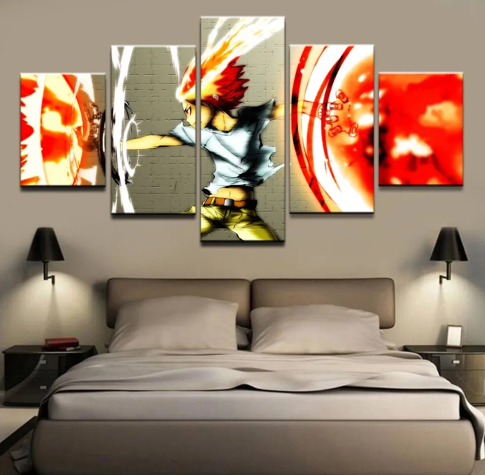 

Canvas Painting Wall Art Picture 5 Piece Anime Katekyo Hitman Reborn Canvas Printed Poster Home Decor Living Room Modern Artwork