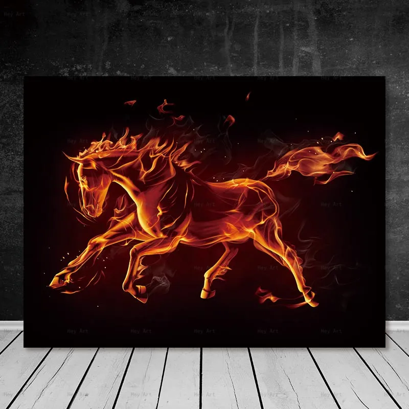 Animal Canvas Painting Poster Art Print Horse Paintings on Canvas Decoration Pictures Artwork for Walls Living Room Unframed