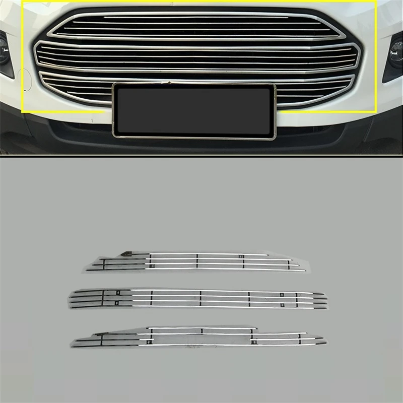 

Modified Upgraded Mouldings Exterior Auto Modification Protector Car Accessories Racing Grills 13 14 15 16 18 FOR Ford Ecosport