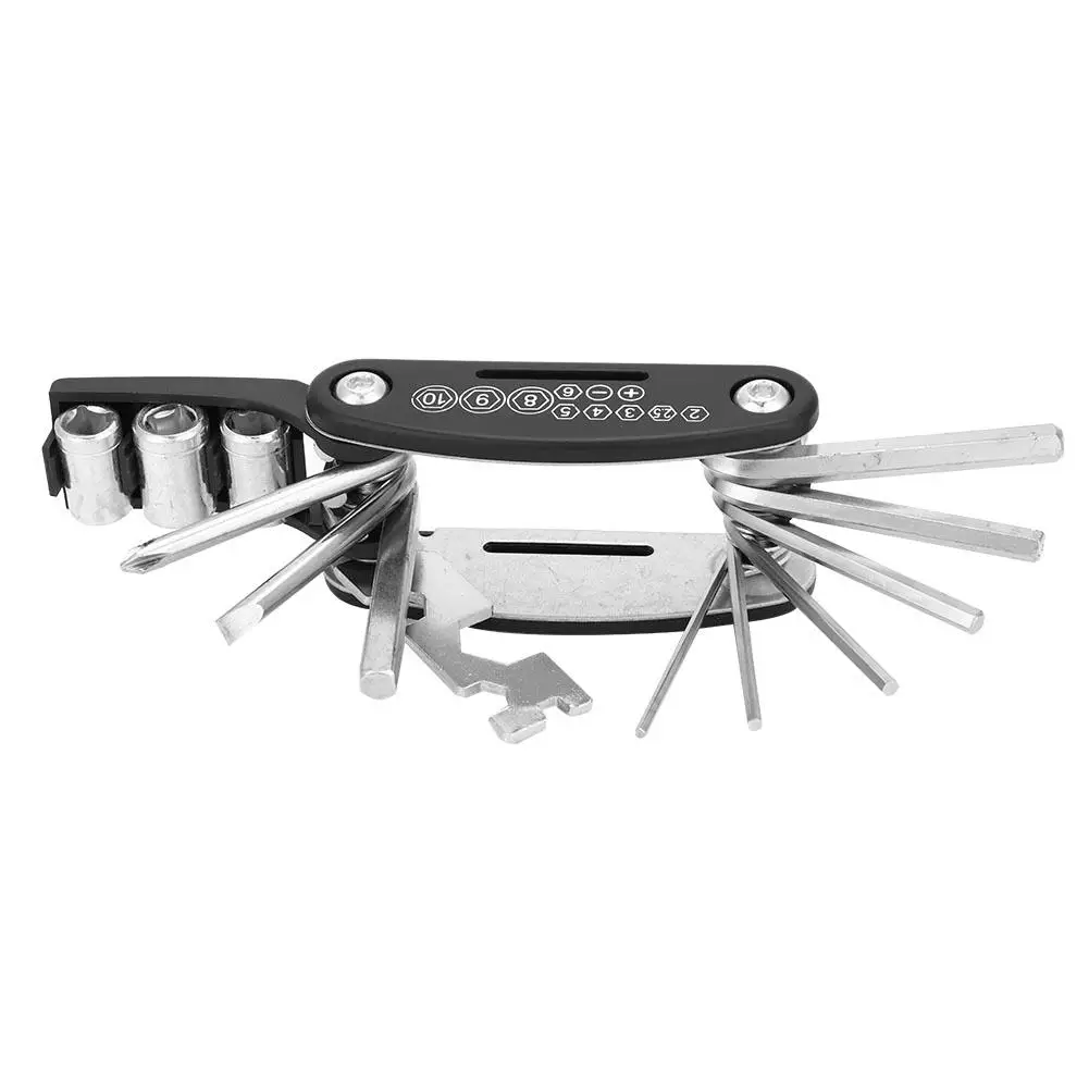 

Bicycle Tools Sets 16 in 1 Mountain Bike Multi-function Combination Repair Tool Kit Hex Spoke Wrench Cycling Screwdriver Tool