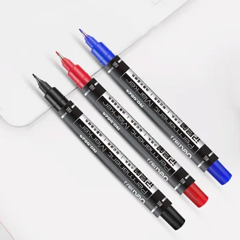 

Oily black whiteboard Marker pen Double-headed the Art brush Drawing Office School Supplies