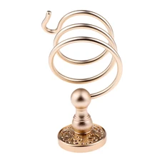 Винтажный стиль настенное крепление спиральная завивка волос сушилка держатель аксессуары для ванной комнаты подвесная полка стойка для домашнего использования салона