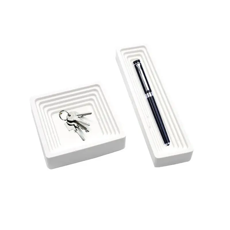 

Cement Storage Box Mold Concrete Pens Holder Mold Rectangle Terraced DIY Clay Craft Silicone Molds Home Desktop Decoration