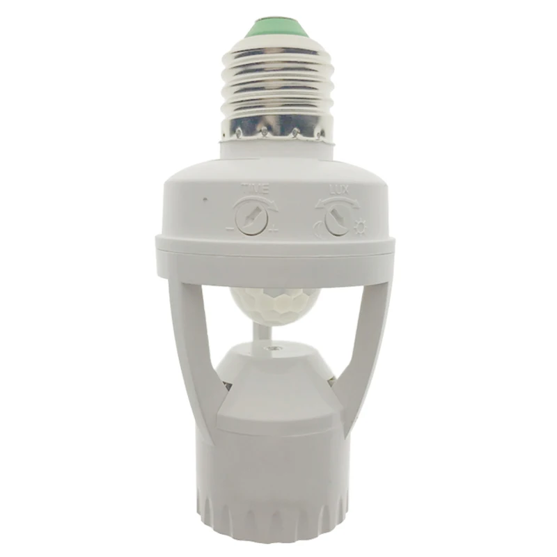 AC 110-220 V 360 градусов Pir датчик индукционного движения ИК инфракрасный человеческое E27 переключатель разъема Светодиодная лампа с