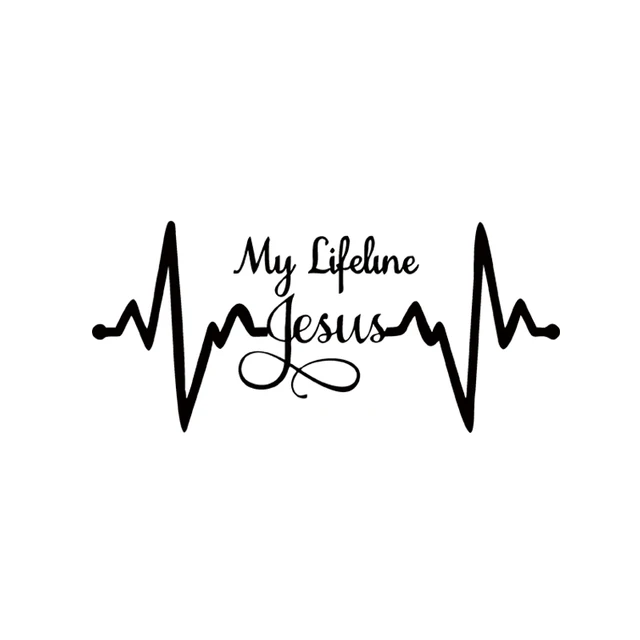 Cool Graphics My Lifeline Jesus Decal Sticker Christian