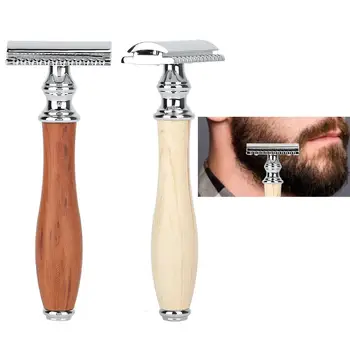 

Restore Style Classic Wooden Handle Double Blade Manual Razor for Gentleman 3