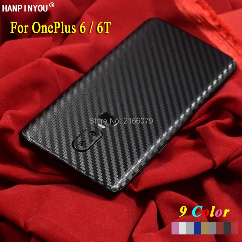 Для OnePlus 6 A6000 A6003/6 T A6010 A6013 новый полный назад наклейка кожи 3D углеродного волокна