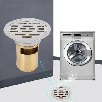 

Stainless Steel Shower Floor Drain Cover Floor Strainer Bathroom Drainage Gully Leakage Hole Filter Trap Drainer Hair Catcher