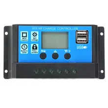 12V/24V Auto Solar Cell Panel Charge Controller 10A 20A 30A Dual USB LCD Display PWM Solar Charge Controller Regulator easun power 10a solar charge controller 12v 24v pwm solar charge controller lcd usb 5v solar regulator voltage regulator
