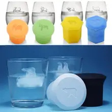 Слон орангутанг форма d Силиконовый поднос для льда в форме животного Лев Бегемот формы в виде снежинок машина для льда 2 шт./компл. силиконовая форма для льда