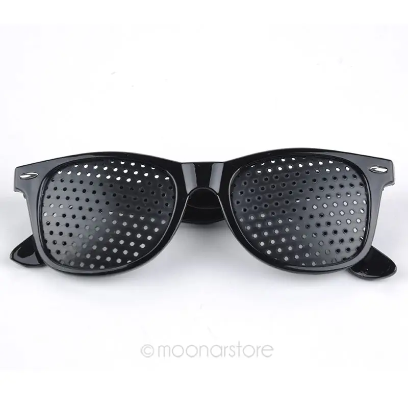 

Eyes Exercise Eyesight Vision Improve Glasses Black 14.6X4.8X14.2cm Cycling Glasses Pin Hole Eyes Training Exercise Glasses