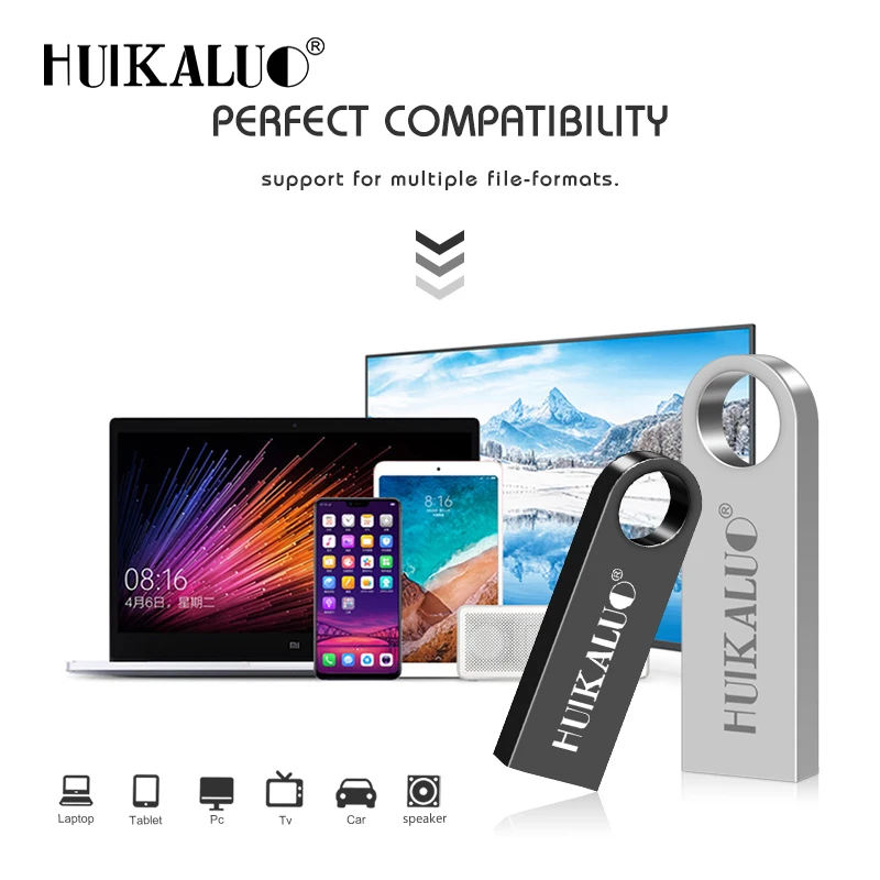 Huikaluo Новый предлагает металлический USB флэш накопитель высокоскоростной