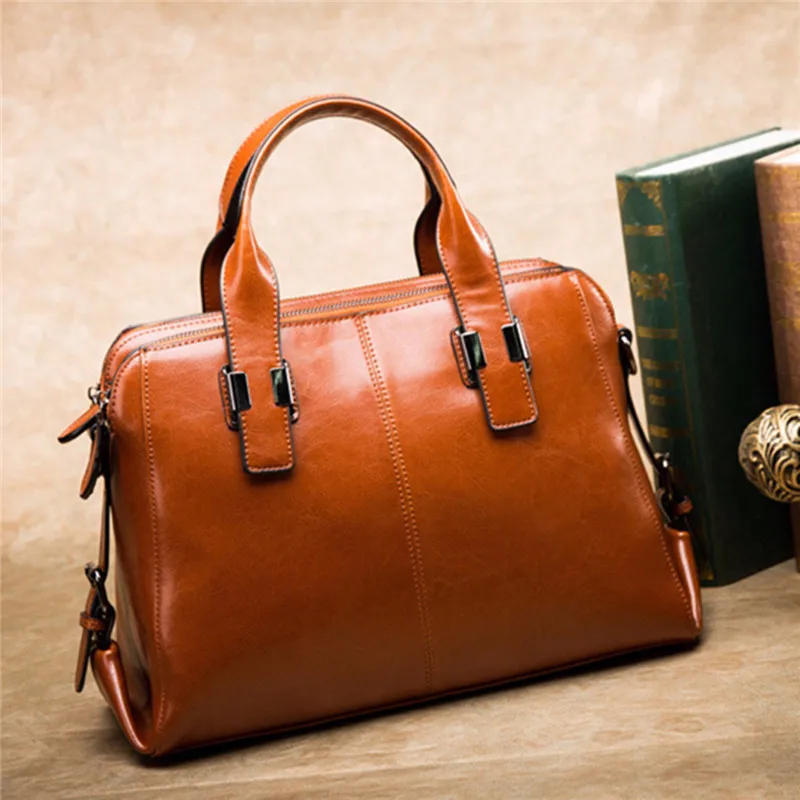 

2018 Feminina Bolsa Women Genuine Leather bags Totes Messenger Bags Designer Luxury Brand Bag Real Cow Leather Ladies HandBags