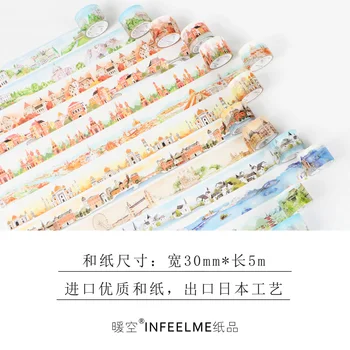 

We Always Travel Together Cute Masking Decoration Adhesive Stikcer Creative School For Children Washi Tape