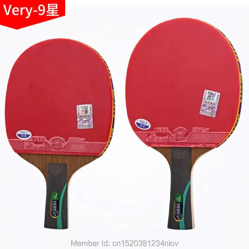 

Original 729 finished racket Very-9 fast attack with loop carbon table tennis racket ping pong racquet pimples in for both side
