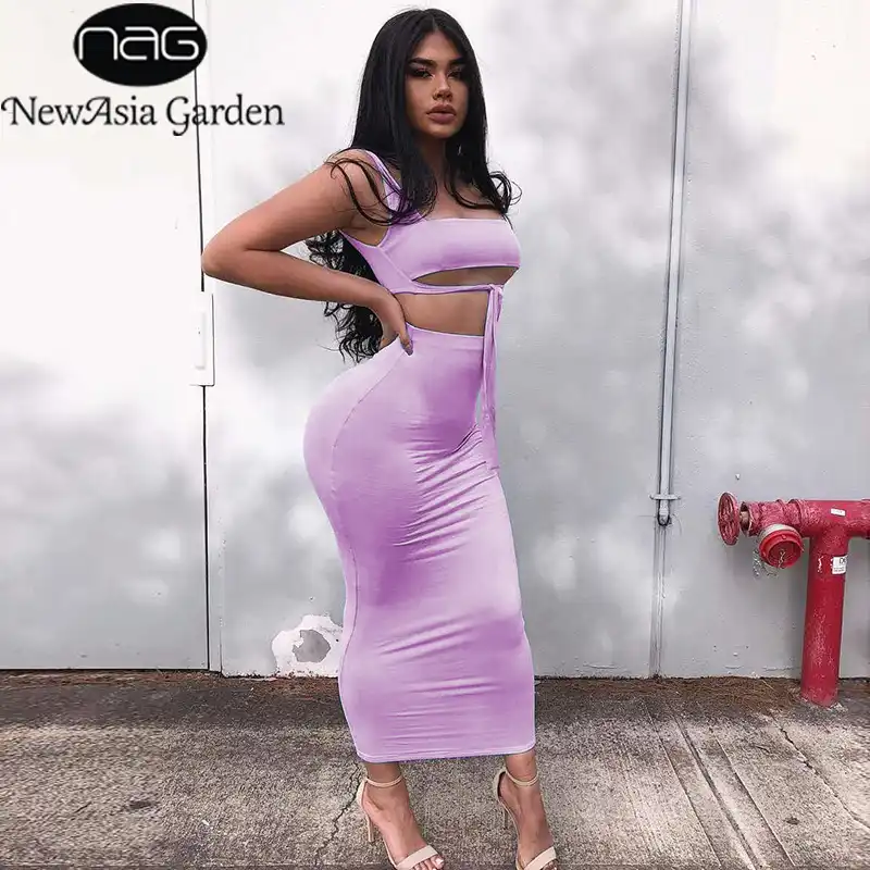 lavender two piece outfit