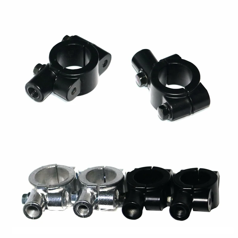 Motorcycle 7/8" Handlebar Mirror Mount Holder Rear View Mirrors Adapter