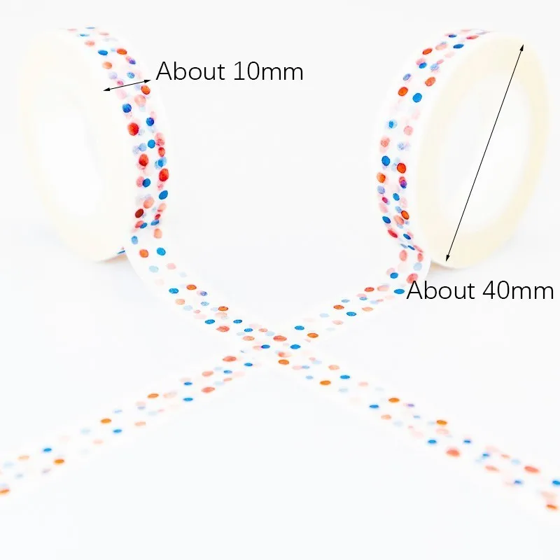 Различные цвета точки Васи Маскировочная лента липкий цвет декоративная лента Набор DIY украшения офисные канцелярские принадлежности альбом для вырезок 1 шт