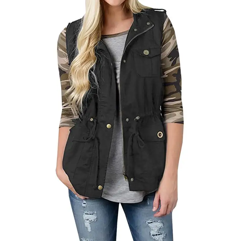 2018 New Vest Women Spring Autumn Casual Thin Sleeveless Vest