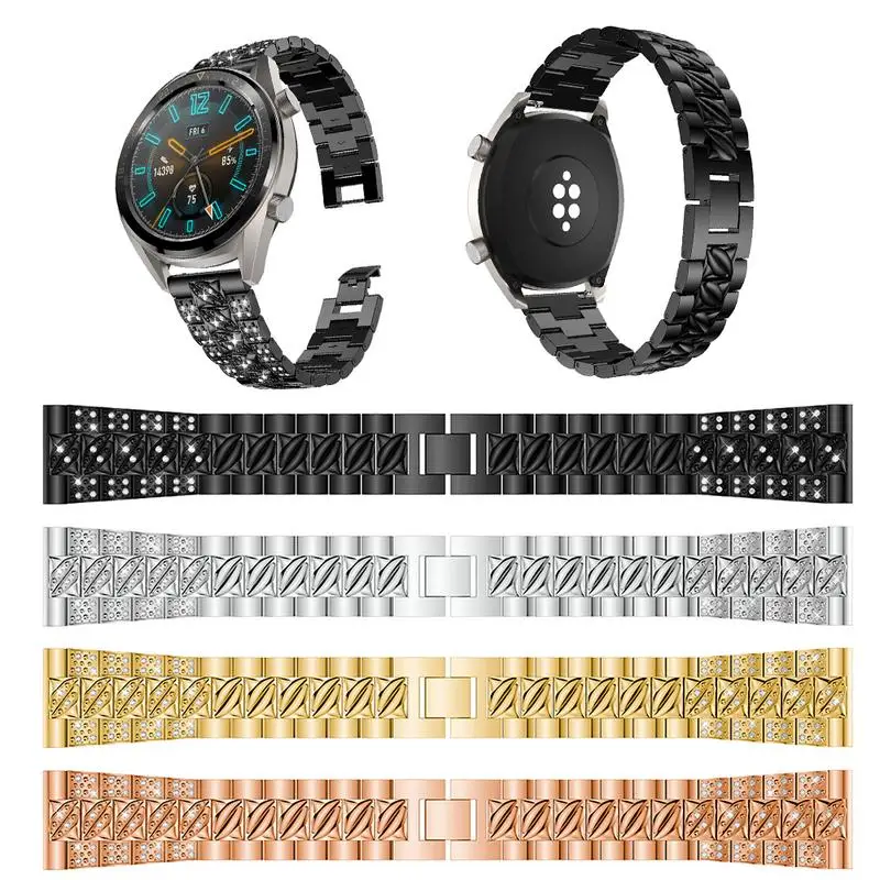 

For Huawei Watch GT Rope Unisex Fashion Simple 22MM Alloy Strap For Huawei Watch GT For Women Men Black Silver Gold Rose Gold