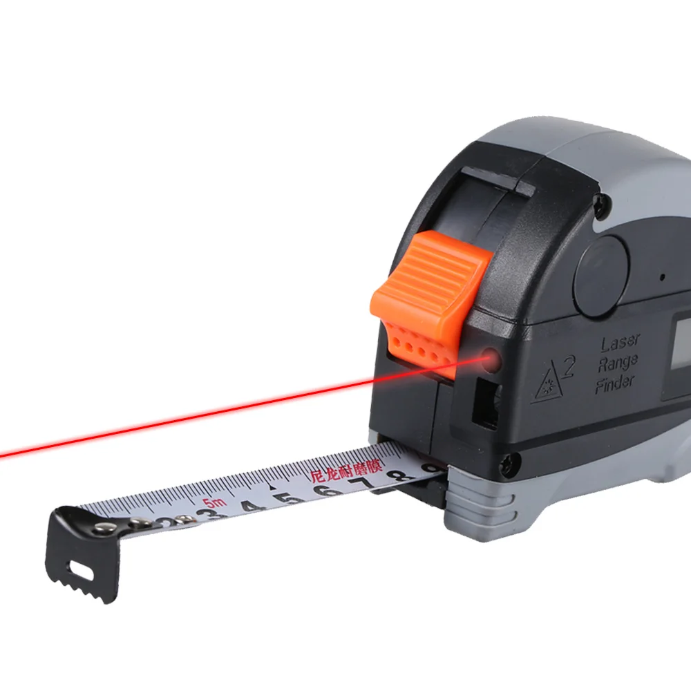 2 in 1 Laser Tape Measure Meter Multifunctional Digital Distance