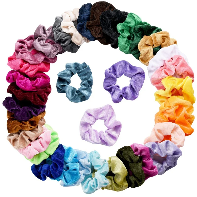 

36 Pcs Hair Scrunchies Velvet Elastic Hair Bands Hair Ties Ropes Scrunchie For Women Or Girls Hair Accessories