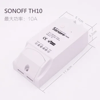 

10A Sonoff TH Temperature Humidity Monitor WiFi Wireless Smart timer Switch intelligent controller For Smart Home Phone APP