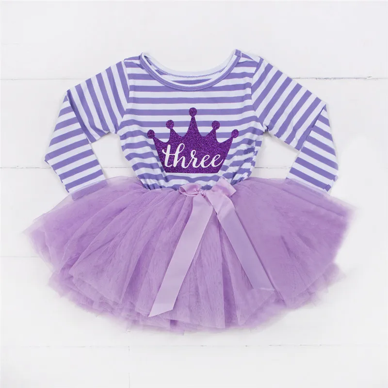

Toddler Dresses For Girls Long Sleeve 1st 2nd 3rd Birthday Dress Baby Girl Kids Newborn Infant Wear Girl Children's Clothing