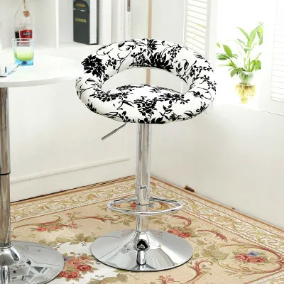 Lifting Swivel Bar Counter Chair Rotating Adjustable Height Bar Stool Chair Stainless Steel Stent bar sedia 9 Colors Optional