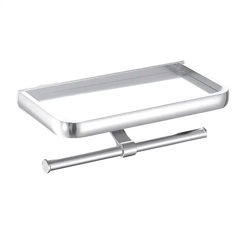 

1pcs Organizer Practical Alumimum Bathroom Sundries Rack Paper Roll Holder Tissue Hanging Rack for Hotel Store Home