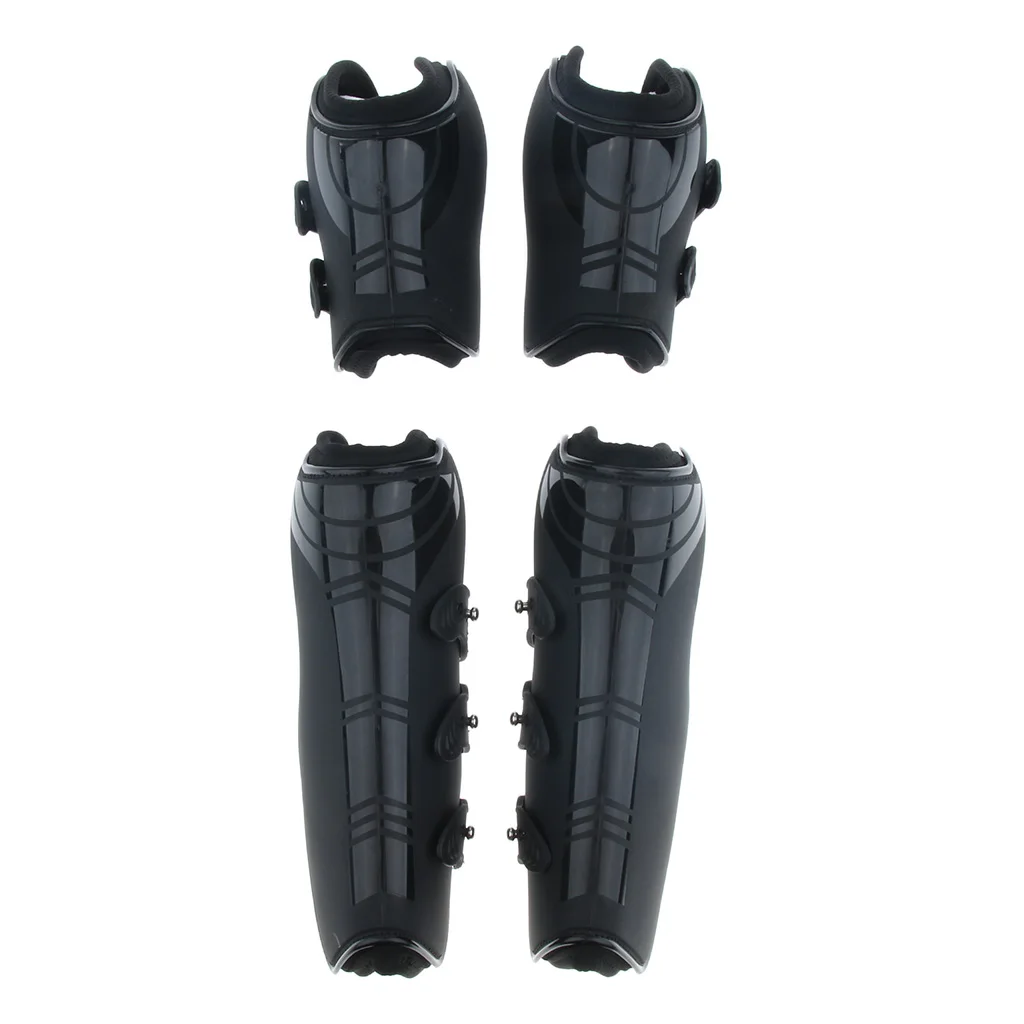 

Horse Tendon and Fetlock Boots Leg Protect Boots Equestrian, PU Shell and Neoprene Lining
