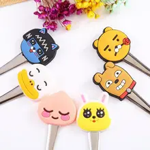 

1pc New Cute Innovative Cartoon Stainless Steel Cutlery Small Spoon PVC Soup Spoon Coffee Stir Spoon