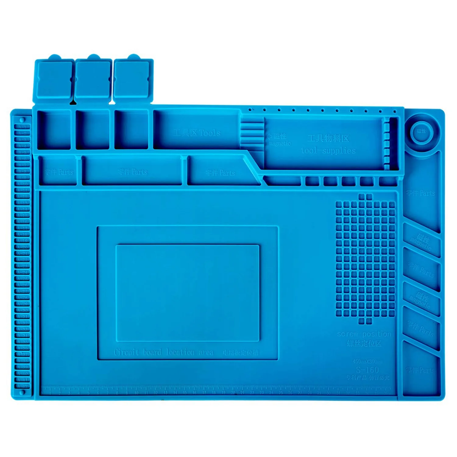 

HLZS-ESD Heat Insulation Working Mat Heat-resistant BGA Soldering Station Repair Insulation Pad Insulator Pad Maintenance Plat