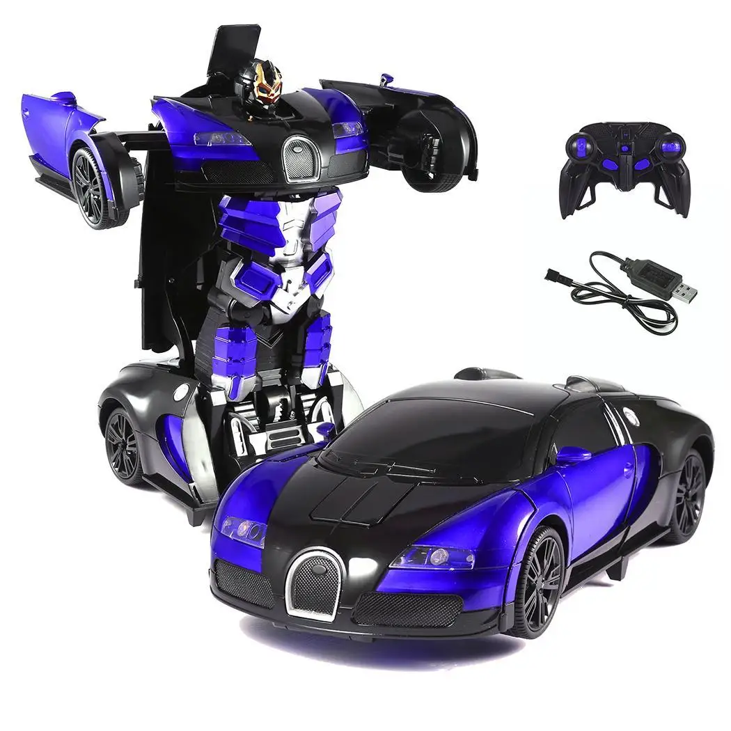 15m Rechargeable Controller 1:14 35 with 590  One-key Red 2.4G Robot Car Remote About Minutes 6inch Blue Deformation 5V