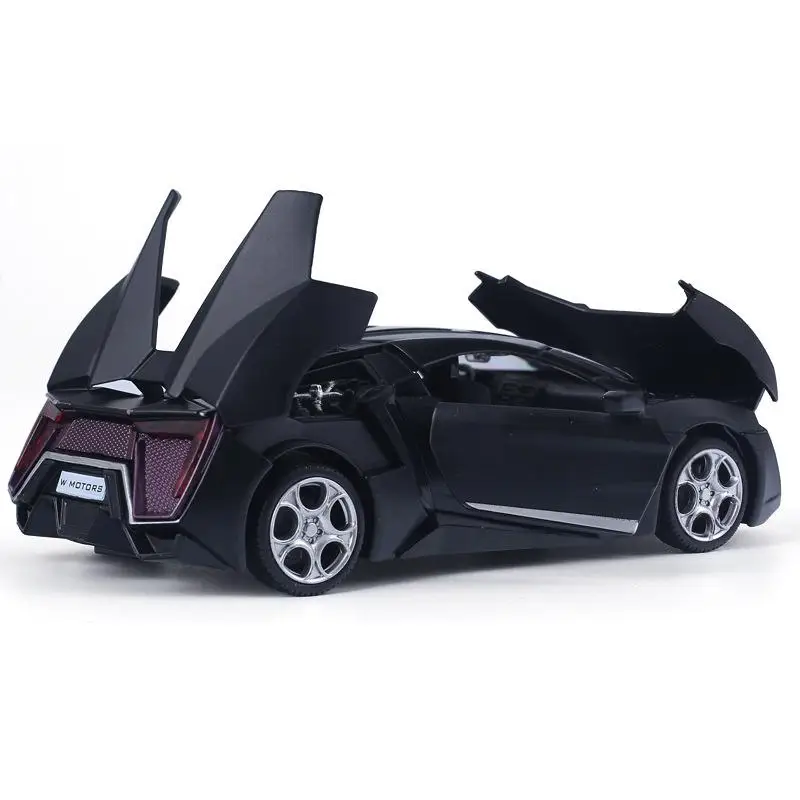 

1:32 Alloy Sports Car Shape Pull Back Toy with Sound Light Desktop Decoration Table Decor Kids Toys Dropshipping
