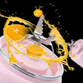 

NEW-Portable Blender, Usb Rechargeable Travel Blender, Personal Blender For Shakes And Smoothies, Fast Blending, Detachable Cu