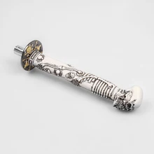 33c'm japonesa Katana cráneo de cambio de engranaje de mando de reequipamiento de coche espada Samurai accesorio del coche pomo palanca de cambio para peugeot vw golf