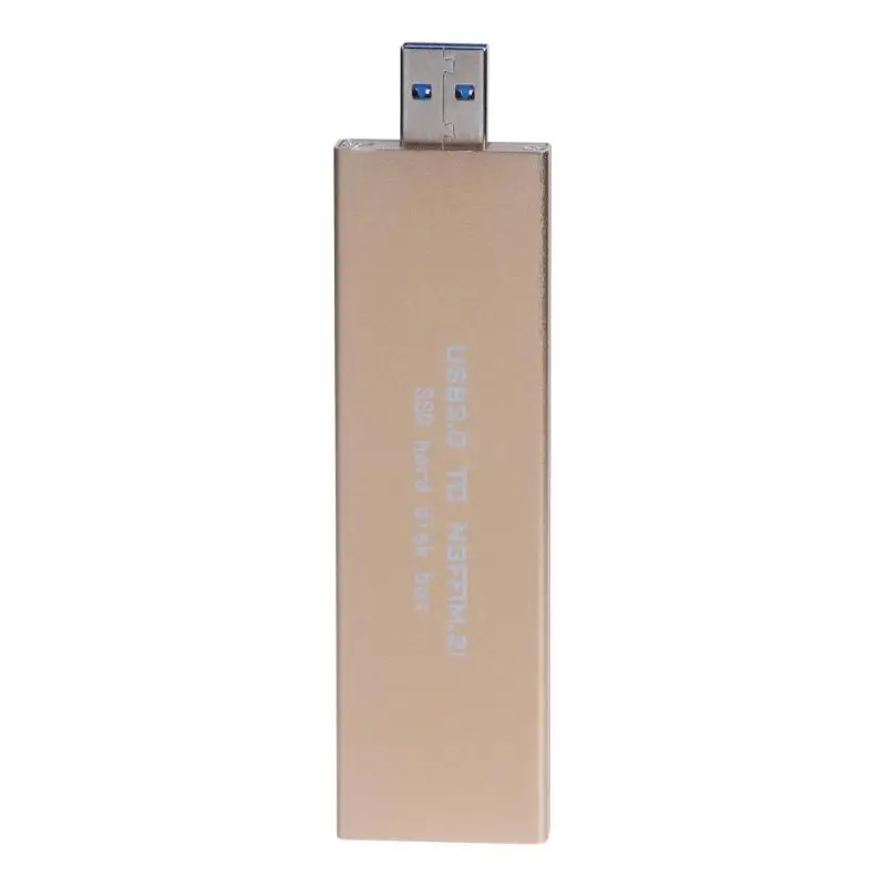 Алюминиевый сплав USB 3,0 к M.2 SSD USB3.0 Тип A к NGFF B Ключ SSD мобильный ящик жесткий диск внешний адаптер m2 для 2242 2260 2280