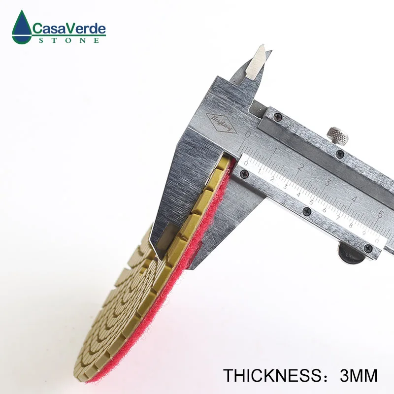 3 шт/коробка 125 мм Гибкие Влажные 5 дюймовые Алмазные полировальные колодки с 3,0 мм для влажной полировки камня