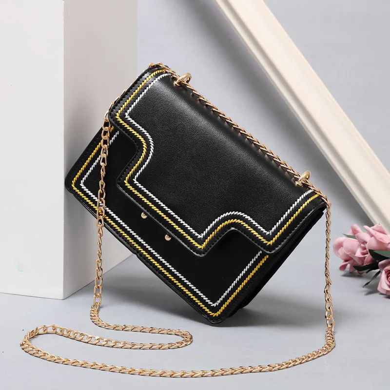 حقيبة يد فاخرة النساء حقيبة مصمم العلامة التجارية مستحضرات تجميل سلسلة Crossbody حقائب للنساء 2019 جديد أزياء حقائب كتف الأعلى مقبض حقيبة