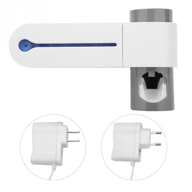 

UV Light Sterilization Toothbrush Holder Sterilizer Automatic Toothpaste Dispenser Toothpaste Toothbrush Holder Cleaner