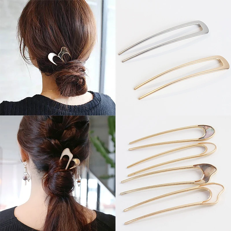 

Popular New 1PC Alloy Minimalist Conch Shell Hair Sticks For Women Girl Hair clip Tools Headwear