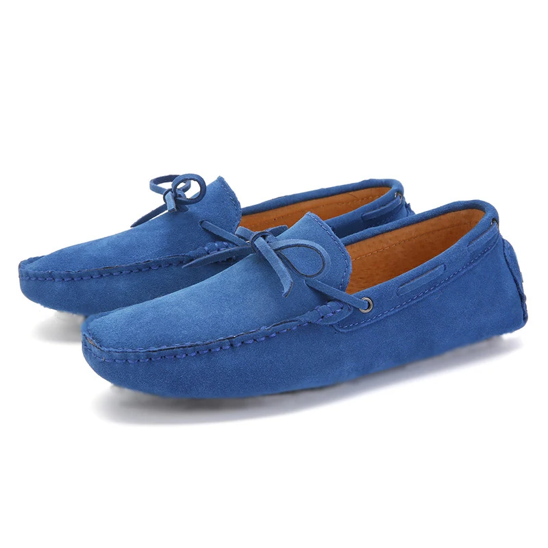 

NIS Casual Suede Leather Shoes Men Loafers Soft Sole Male Driving Shoes Slip-on Boat Flats Sneakers Male Spring Summer Flats
