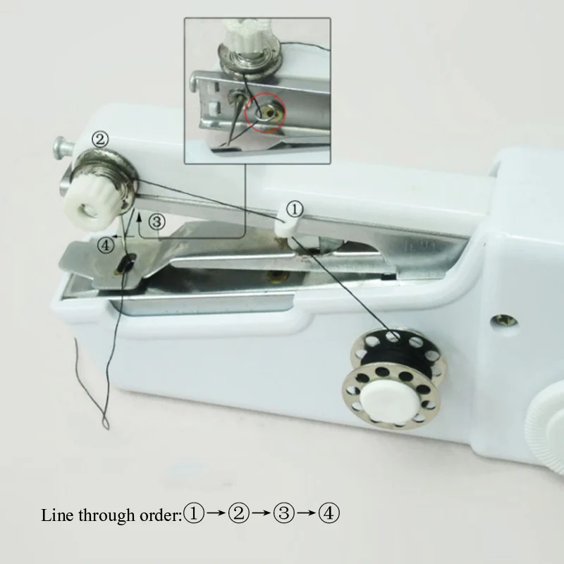 Работа ручной машинки. Машинка Handy Stitch. Handy Stitch швейная машинка игла. Ручная швейная машинка Singer Handy Stitch. Швейная мини машинка Handy Stich.