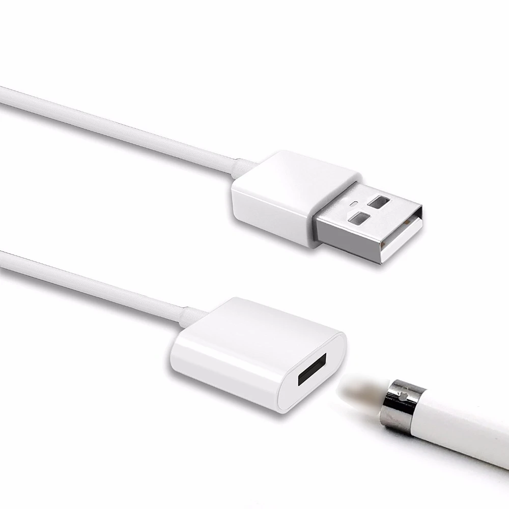 para Fiordo exótico Adaptador de Cable de carga de lápiz de 1M para iPad Pro 12,9, 10,5  pulgadas, Cable de extensión de macho a hembra, Cable de carga USB para  Apple Pen iPencil|Enchufe y conectores| -