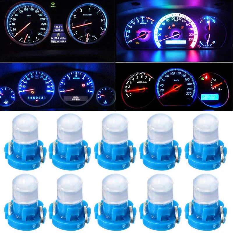 

New Arrival 10pcs Blue T3 1SMD Car Instrument Dashboard Gauge Light A/C Climate Control Light Bulb
