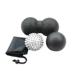 Мяч массажный набор здоровья арахис массажный шарик-шип ручной Фитнес мяч йога для миофасцинального расслабления Спорт Тренажерный зал