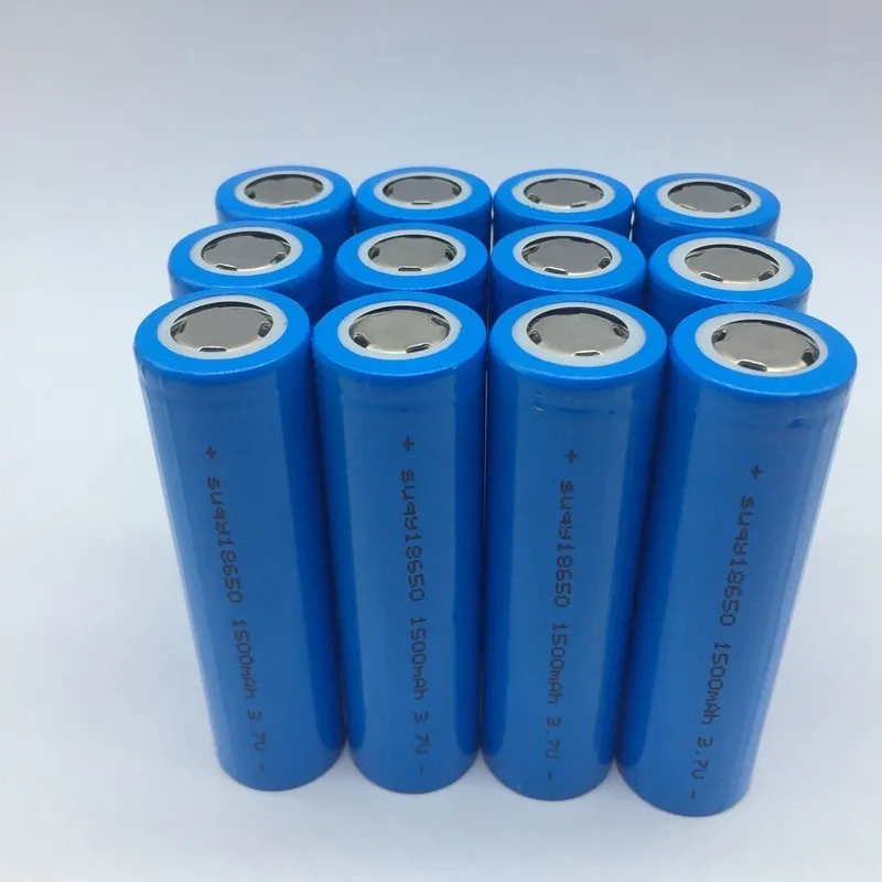 

Suqy 12/18/20/24/30/36/40 pcs 100% Inr18650-15r 18650 1500mah 3.7v battery Rechargeable Batteries For Led Torch Toys
